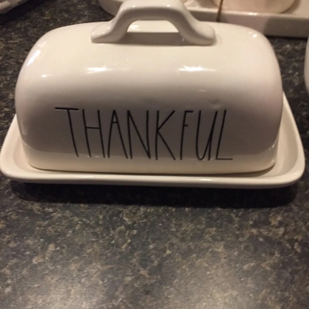 Thankful Rae Dunn Butter Dish